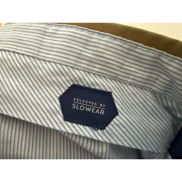 Incotex Mens Super 100s High Comfort Trousers Wool Pants Size 36 Beige - Picture 8 of 10